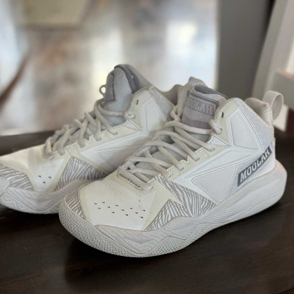 Kids White and Gray Sneakers